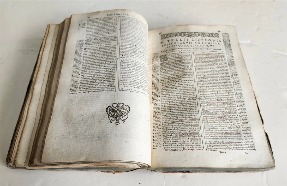 1588 CICERO antique 16th century Opera Omnia praeter hactenus vulgatam - 9