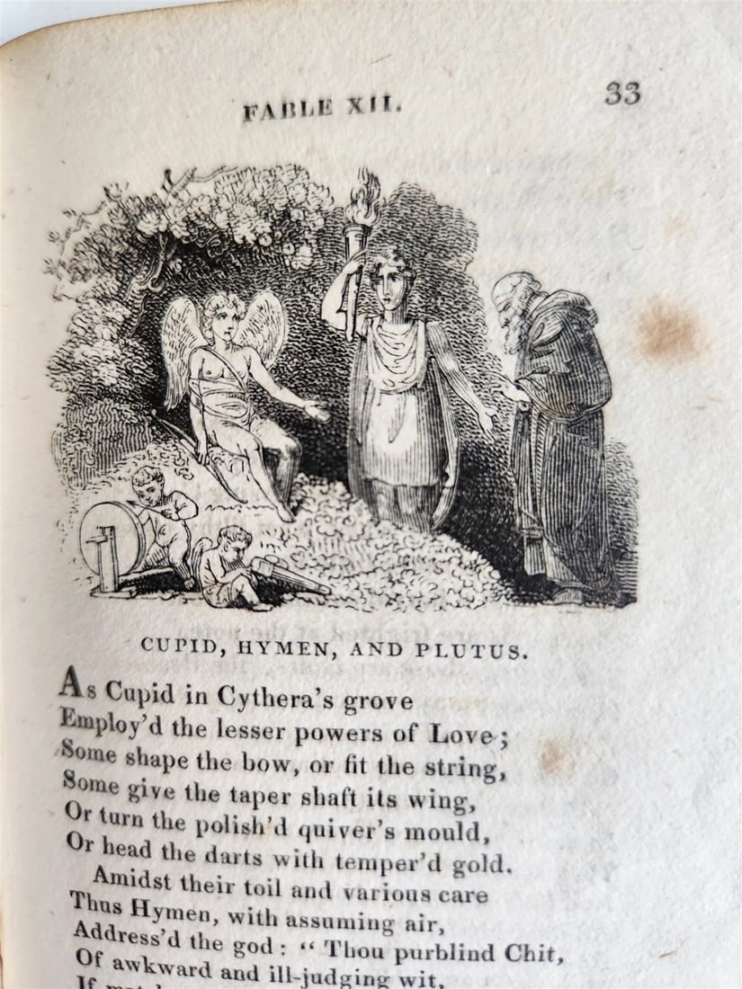 1820 FABLES by JOHN GAY antique in ENGLISH illustrated - 10