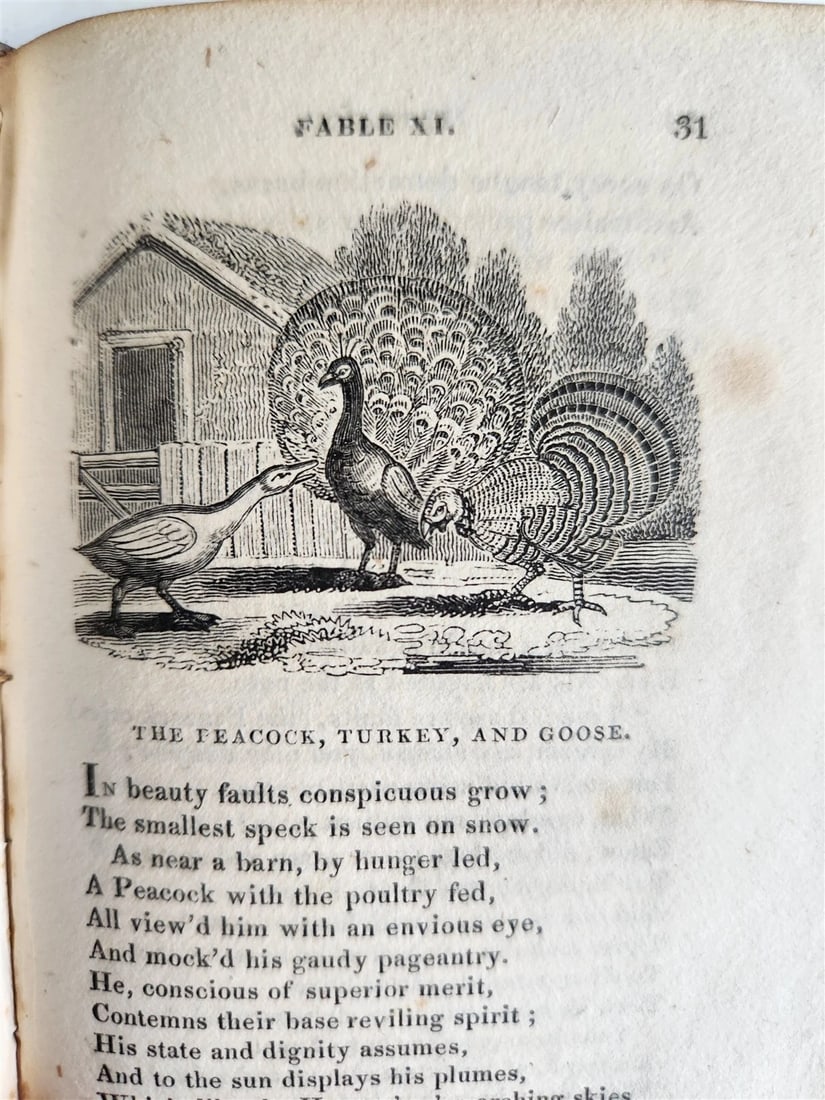1820 FABLES by JOHN GAY antique in ENGLISH illustrated - 11
