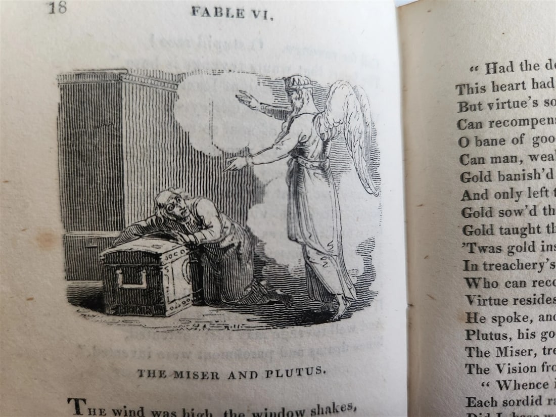 1820 FABLES by JOHN GAY antique in ENGLISH illustrated - 13