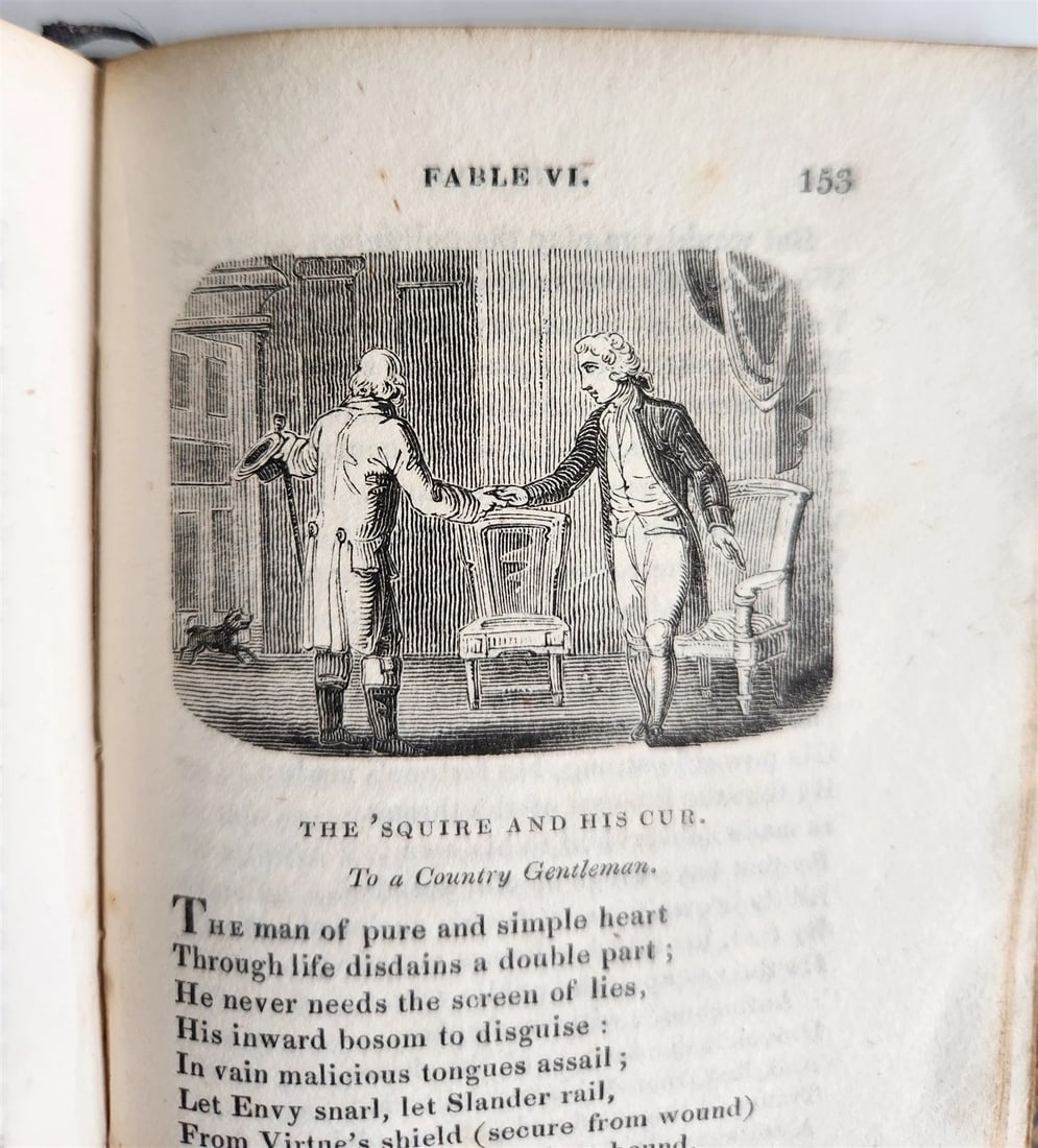 1820 FABLES by JOHN GAY antique in ENGLISH illustrated - 8