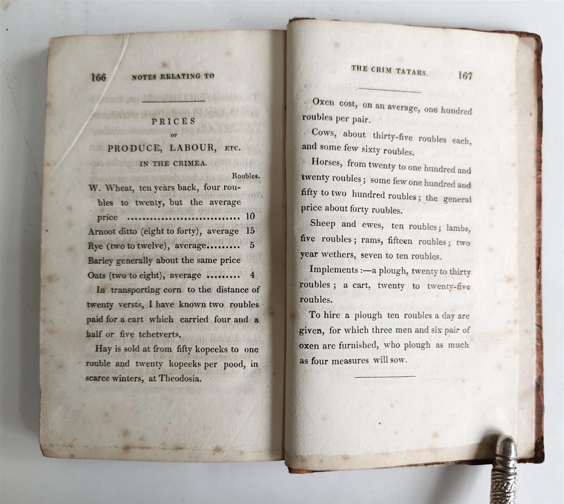 1821 CRIMEA TARTARS antique illustrated Notes of Crim Tartars Manners & Customs - 10