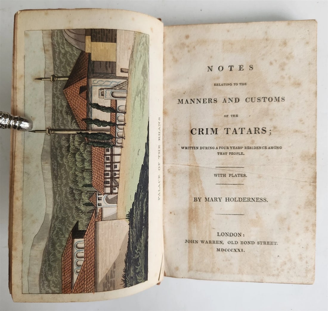 1821 CRIMEA TARTARS antique illustrated Notes of Crim Tartars Manners & Customs (1 of 12)