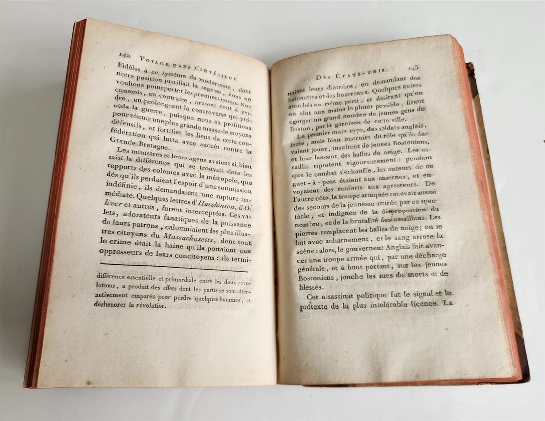 1793 TRAVEL to AMERICA antique Voyage dans lâ€™Interieur des Etats-Unis in FRENCH - 4