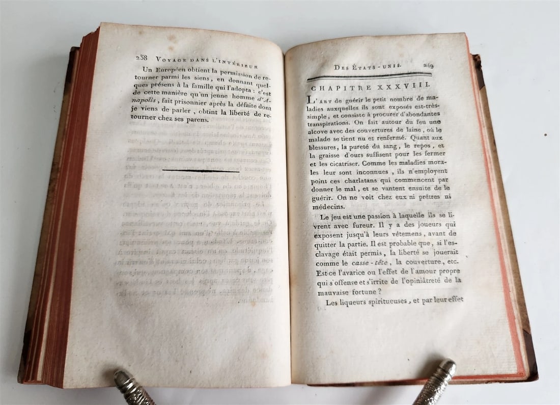 1793 TRAVEL to AMERICA antique Voyage dans lâ€™Interieur des Etats-Unis in FRENCH - 5
