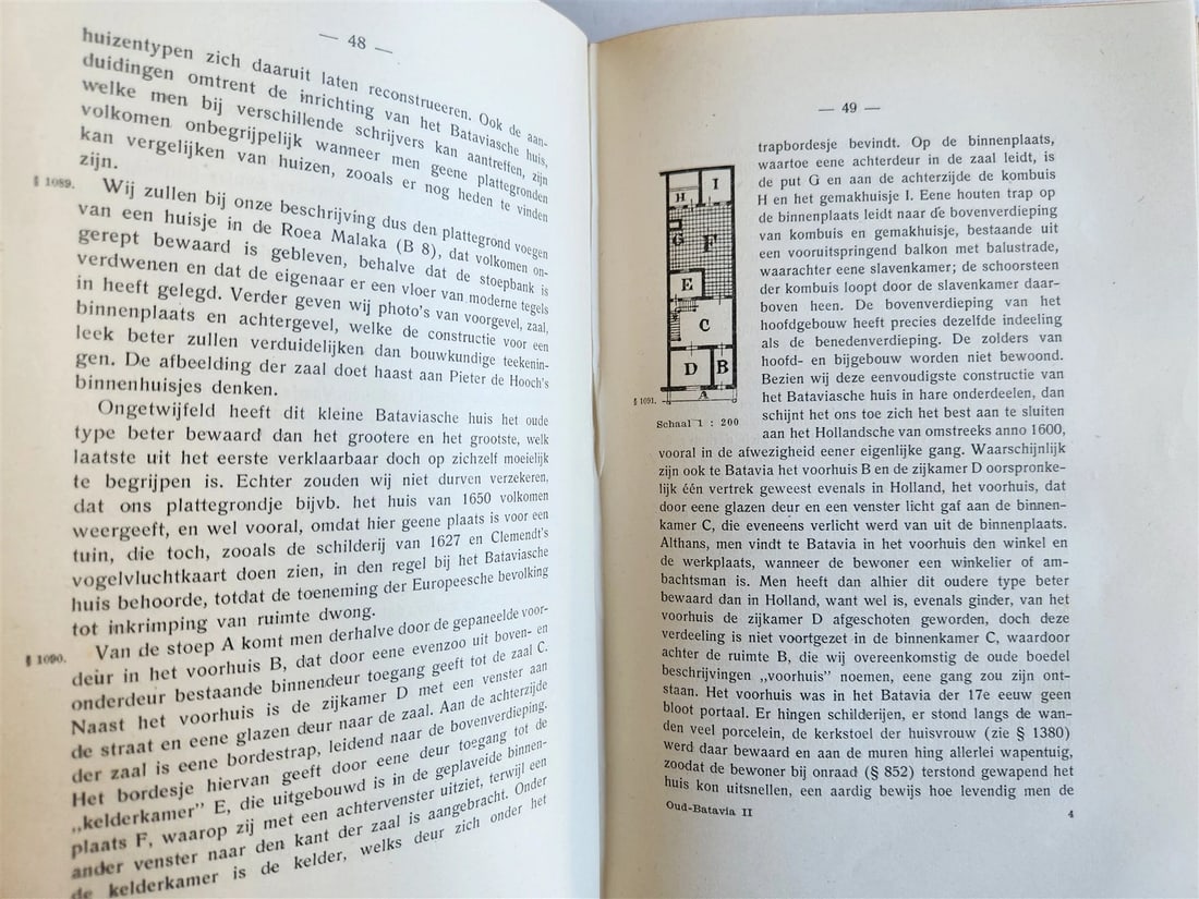 1922 OLD BATAVIA - JAKARTA 2 volumes ILLUSTRATED w/ MAPS antique in DUTCH - 13