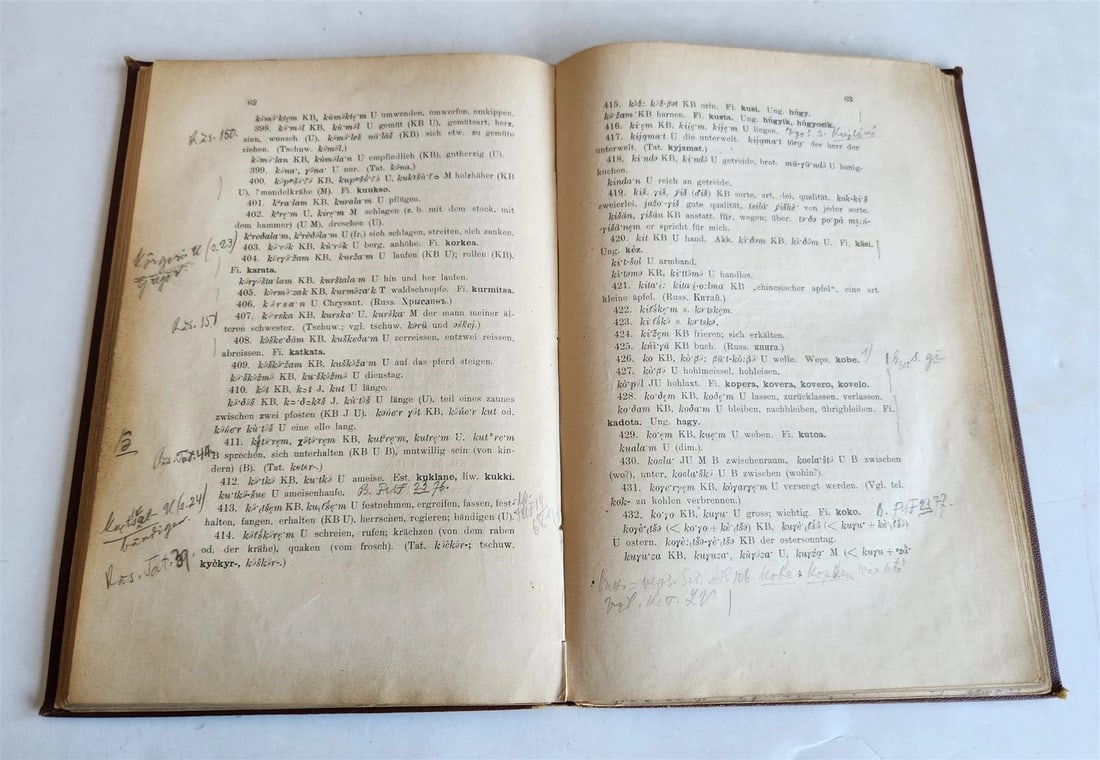 1923 Finno-Ugric Languages treatise antique - 7