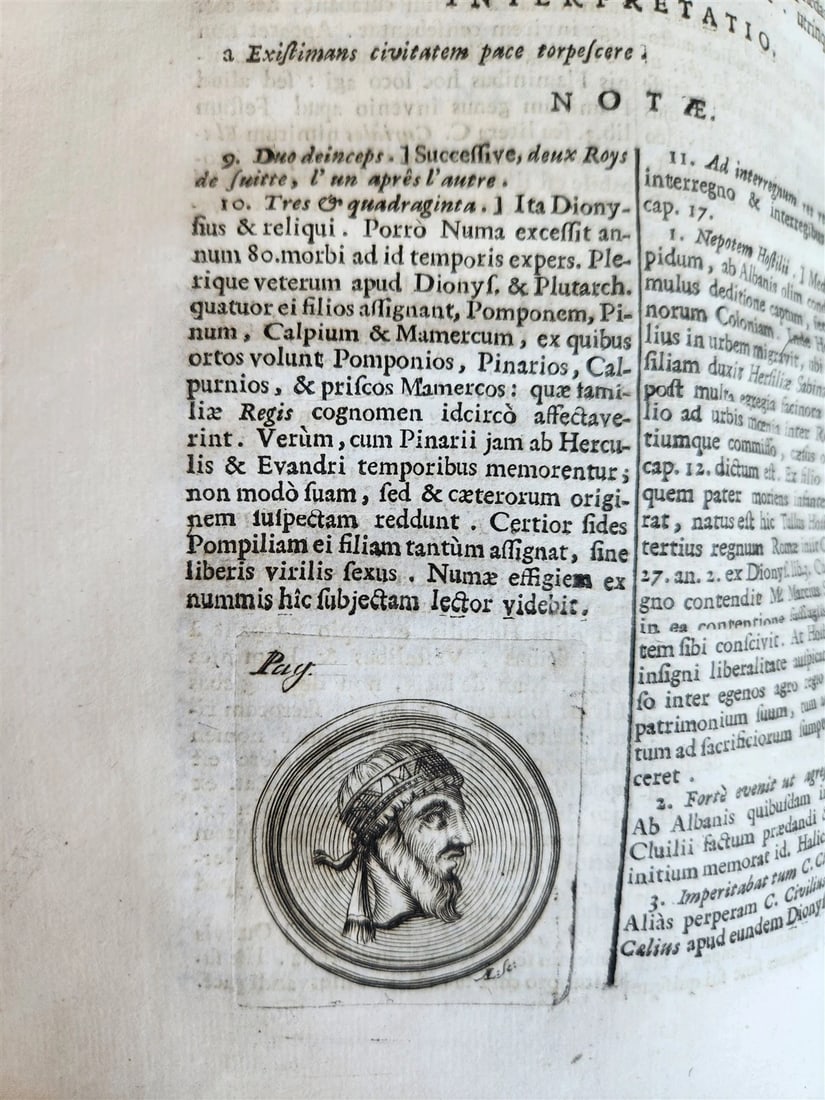 1714 ROMAN HISTORY by LIVY in LATIN antique 5 VOLUMES illustrated w/ map - 10