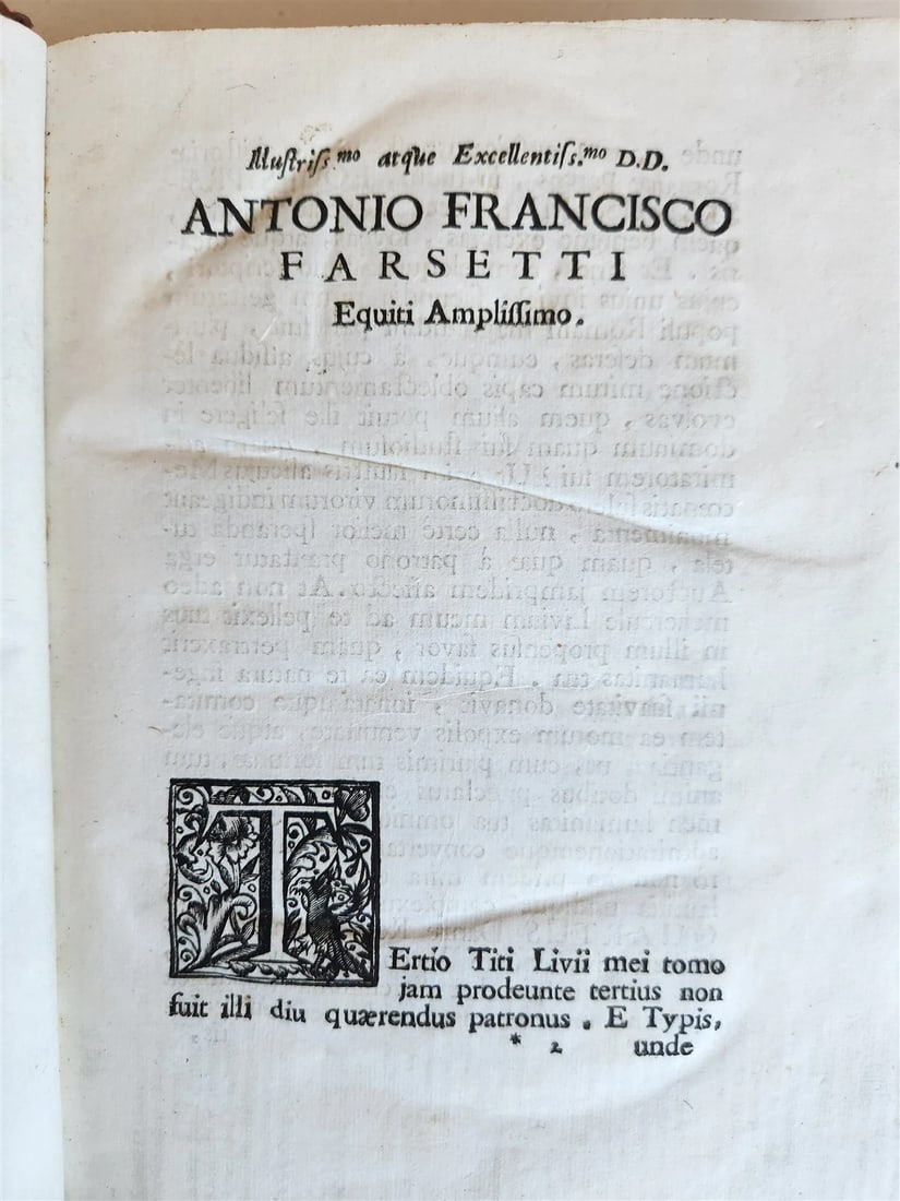 1714 ROMAN HISTORY by LIVY in LATIN antique 5 VOLUMES illustrated w/ map - 8