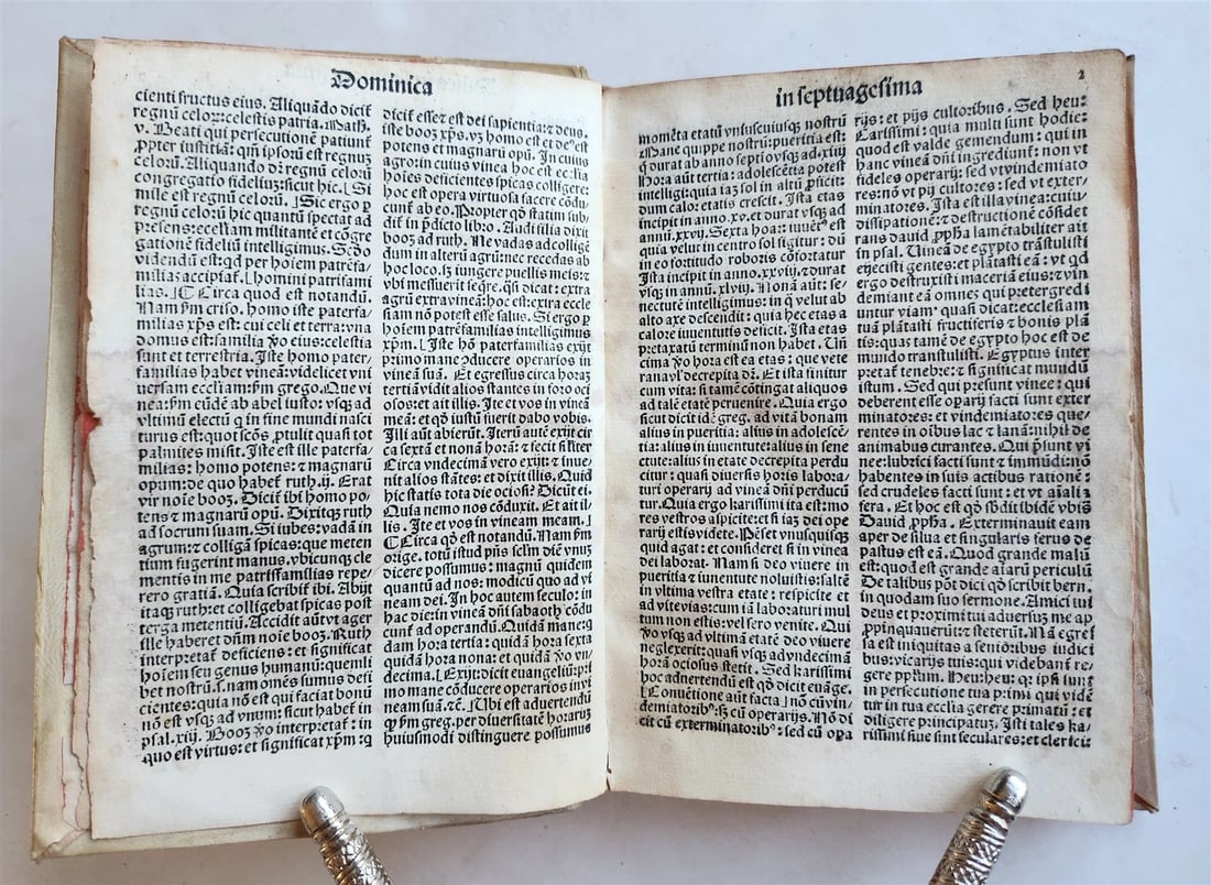 1496 INCUNABULA THEOLOGY by ANTONIUS DE BITONTO antique 15th CENTURY - 10