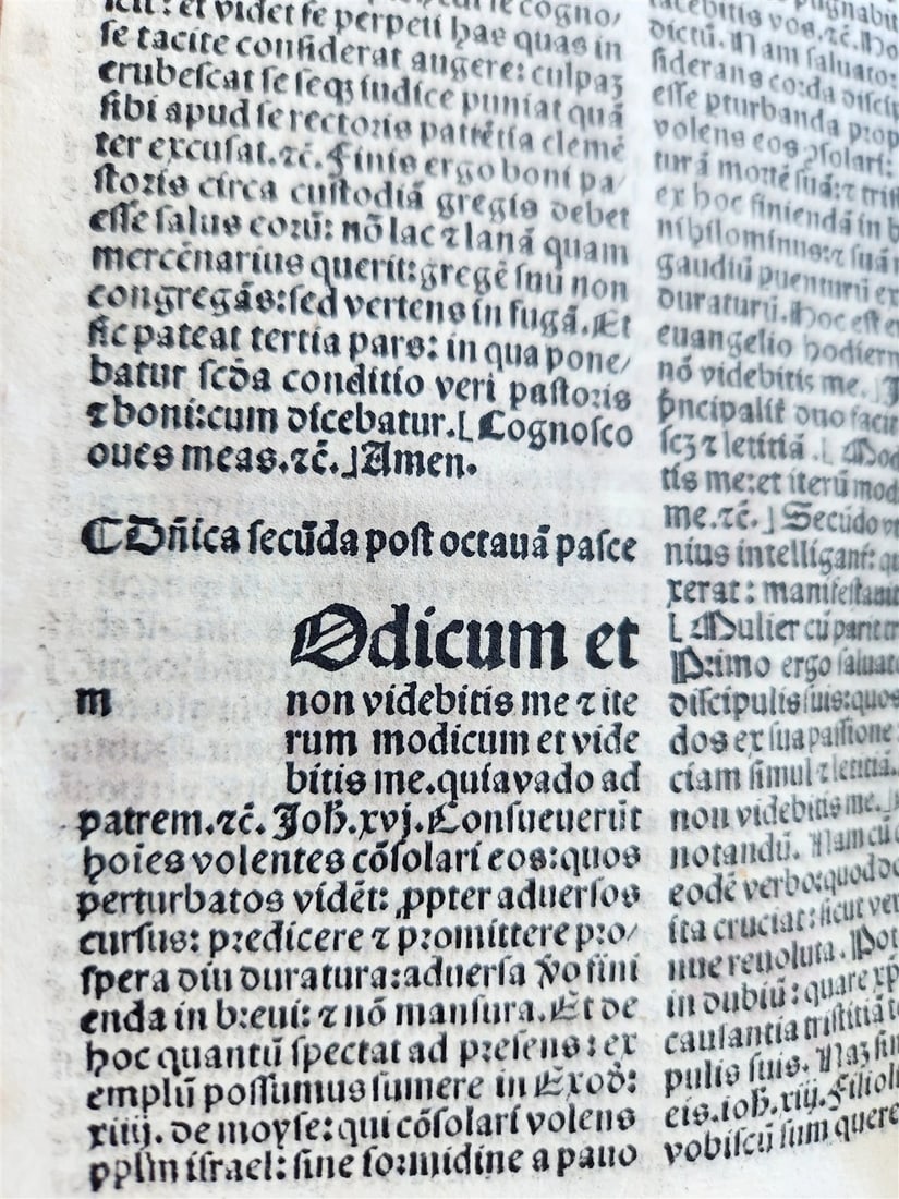 1496 INCUNABULA THEOLOGY by ANTONIUS DE BITONTO antique 15th CENTURY - 12