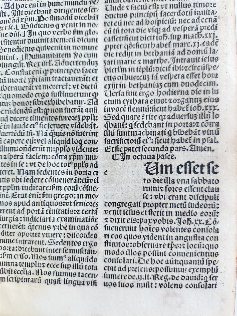 1496 INCUNABULA THEOLOGY by ANTONIUS DE BITONTO antique 15th CENTURY - 14