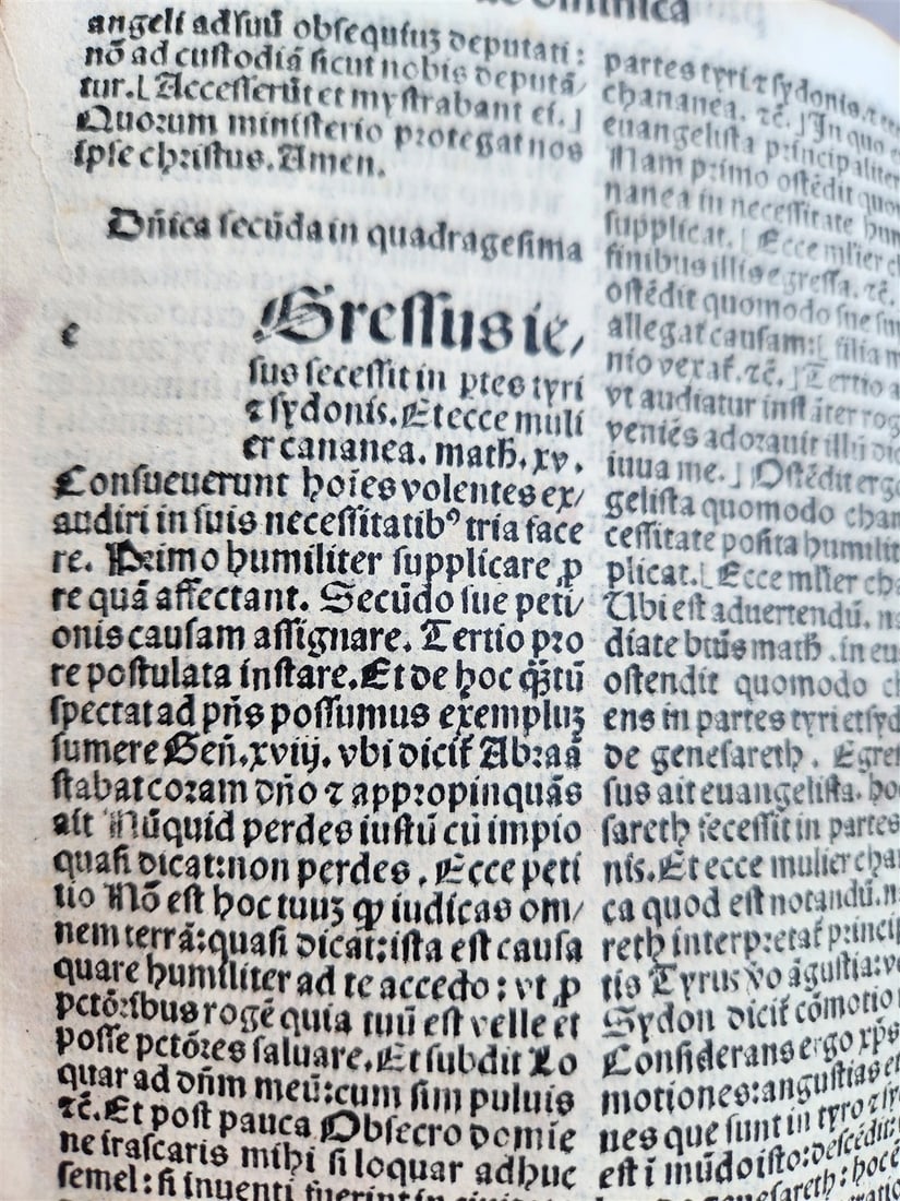 1496 INCUNABULA THEOLOGY by ANTONIUS DE BITONTO antique 15th CENTURY - 15