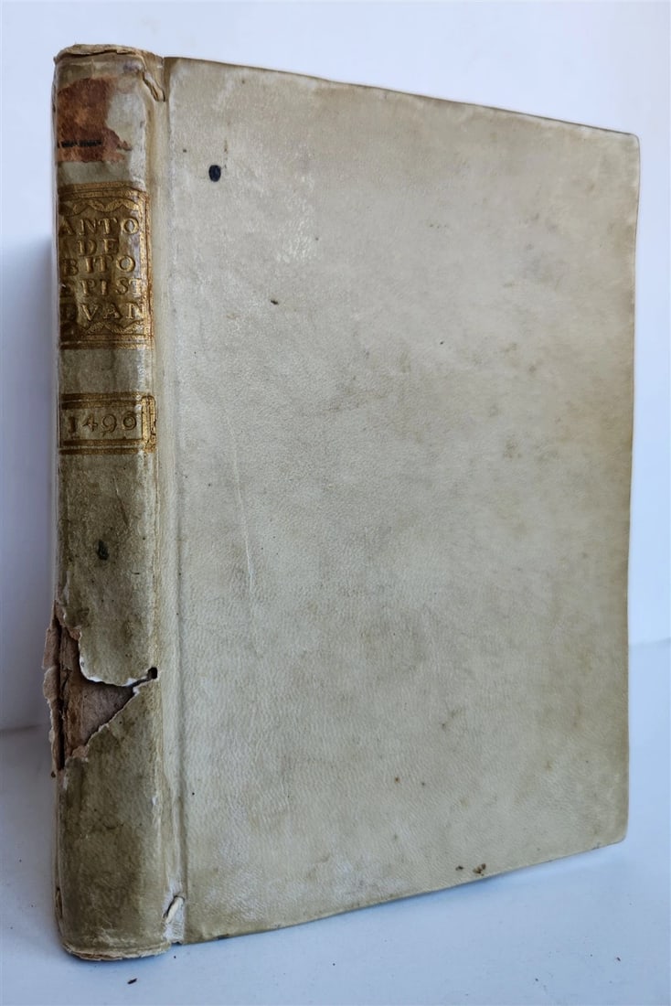 1496 INCUNABULA THEOLOGY by ANTONIUS DE BITONTO antique 15th CENTURY - 3