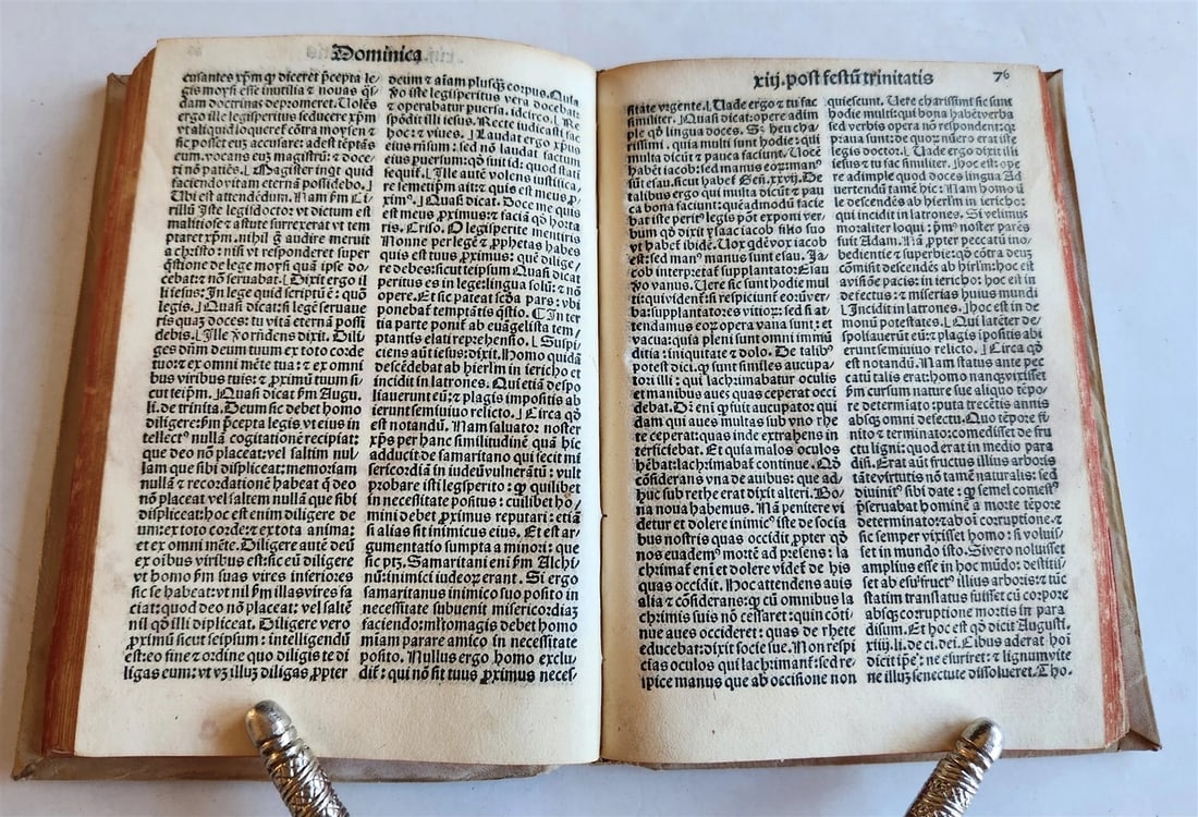 1496 INCUNABULA THEOLOGY by ANTONIUS DE BITONTO antique 15th CENTURY - 5