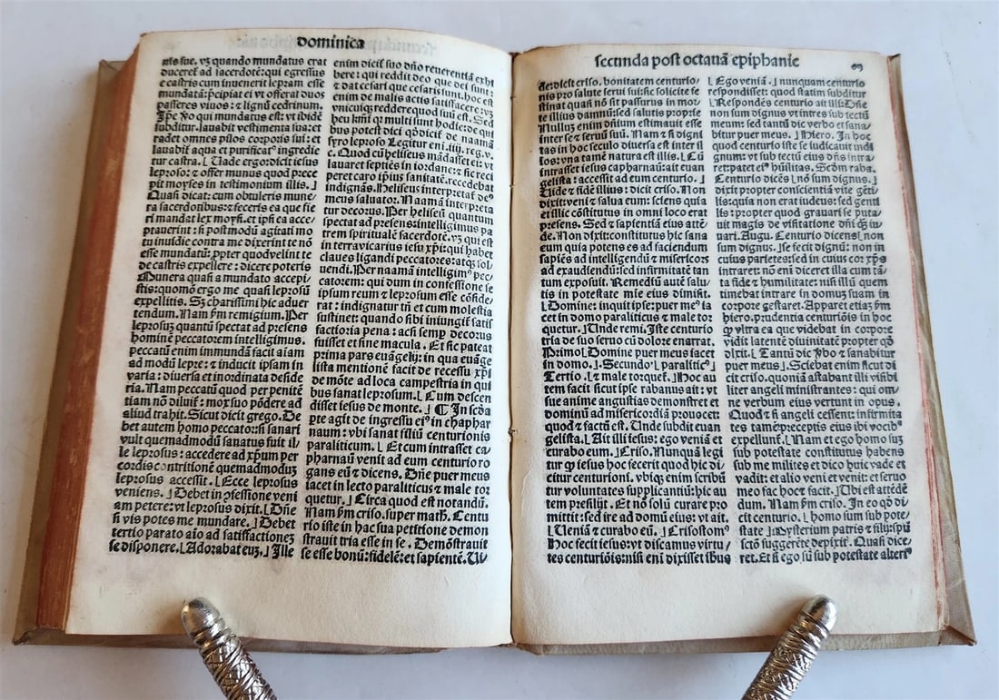 1496 INCUNABULA THEOLOGY by ANTONIUS DE BITONTO antique 15th CENTURY - 7