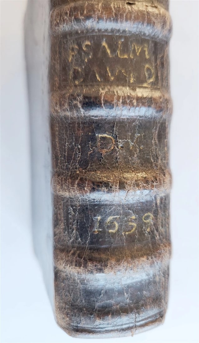 1559 PSALTER in GREEK & LATIN antique 16th CENTURY rare PSALTERIUM DAVIDICUM - 5