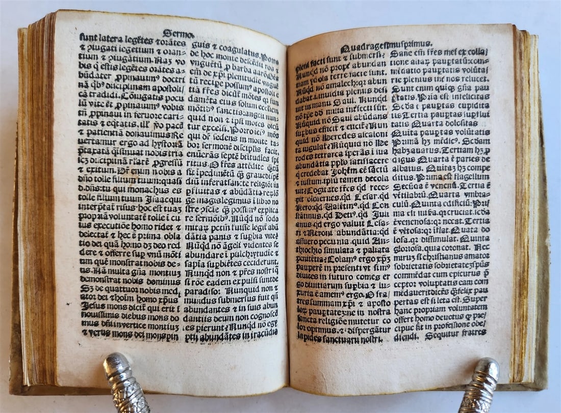 1518 POST-INCUNABULA ST.AUGUSTINE SERMONS antique 16th CENTURY vellum RARE - 8