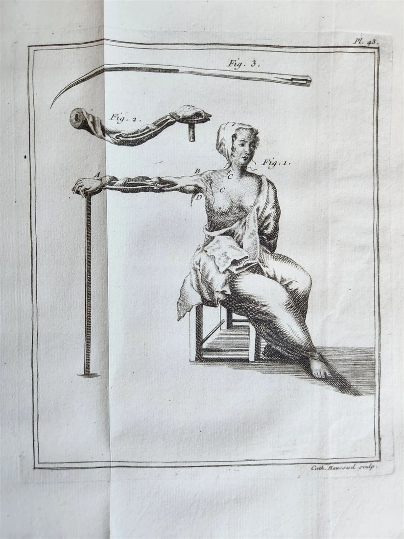 1749 MEDICAL TREATISE ILLUSTRATED ANATOMY by Francois PLANQUE antique V. 2 (1 of 20)