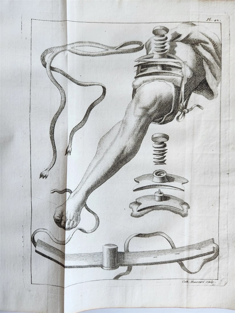 1749 MEDICAL TREATISE ILLUSTRATED ANATOMY by Francois PLANQUE antique V. 2 - 5