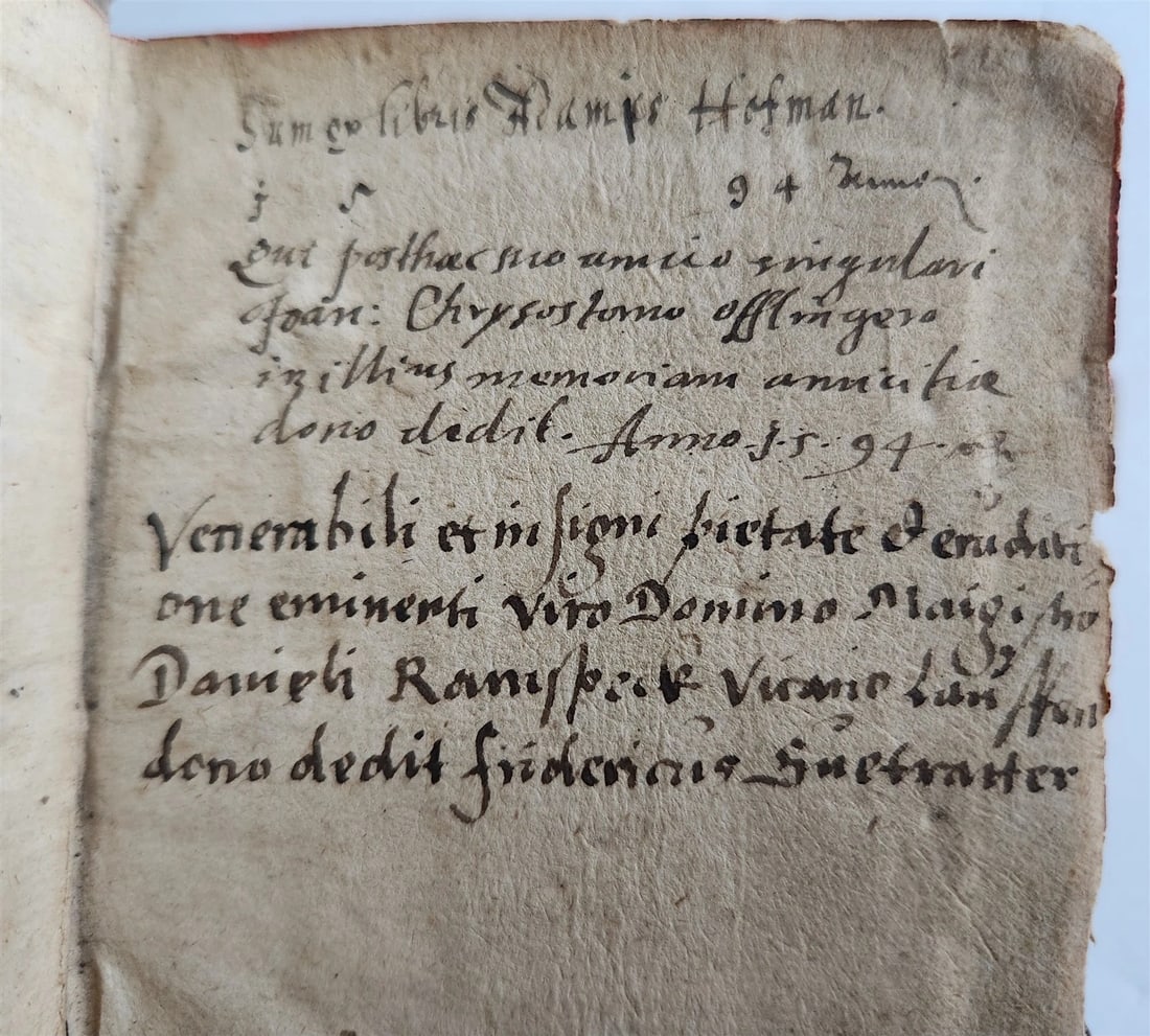 1588 THEOLOGY antique ILLUSTRATED w/ 93 WOODCUT ENGRAVINGS PIGSKIN BINDING - 9