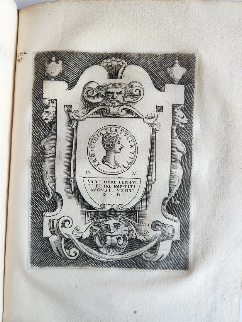1600 ILLUSTRATED ROMAN EMPRESSES PORTRAITS antique 55 COPPER PLATES - 13