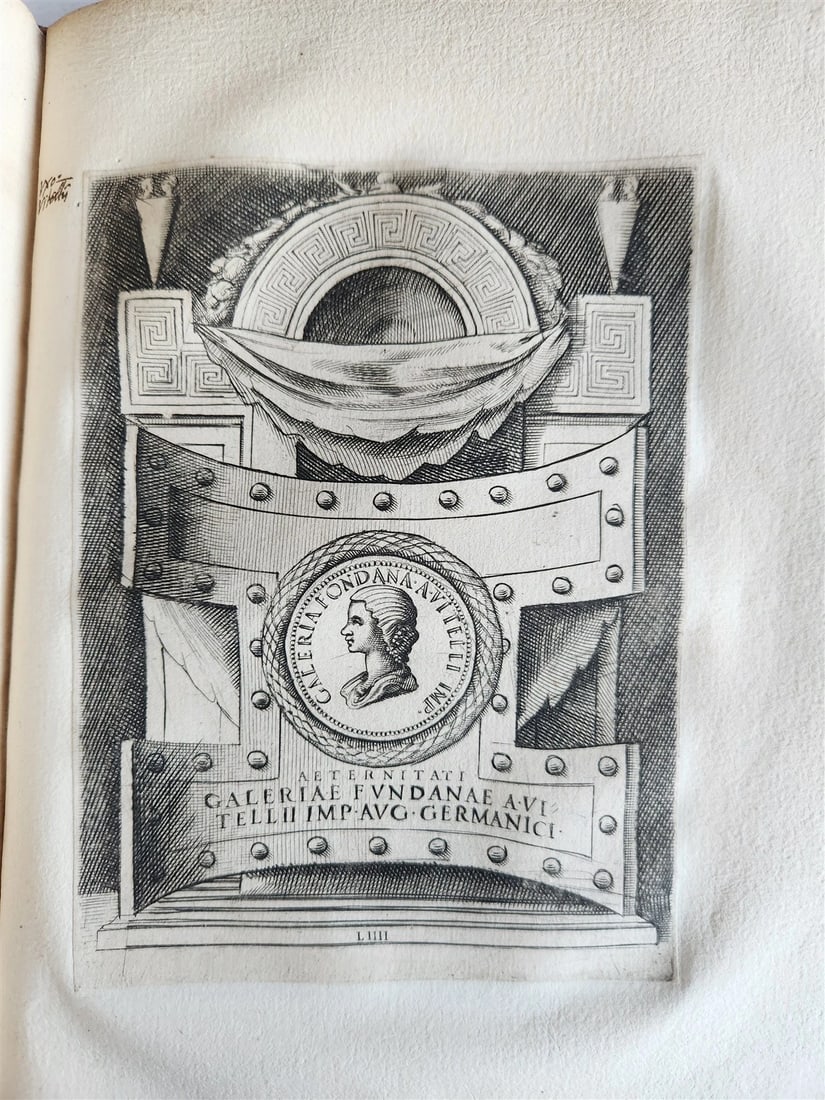 1600 ILLUSTRATED ROMAN EMPRESSES PORTRAITS antique 55 COPPER PLATES - 16