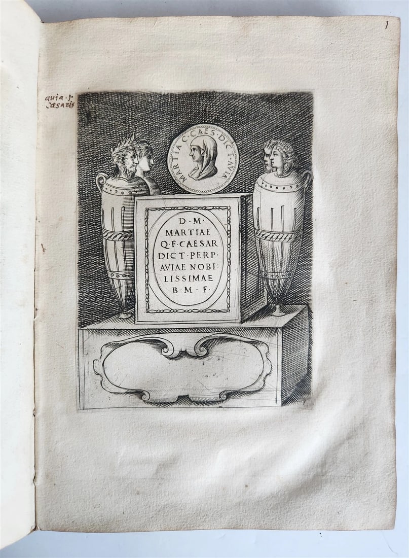 1600 ILLUSTRATED ROMAN EMPRESSES PORTRAITS antique 55 COPPER PLATES - 3