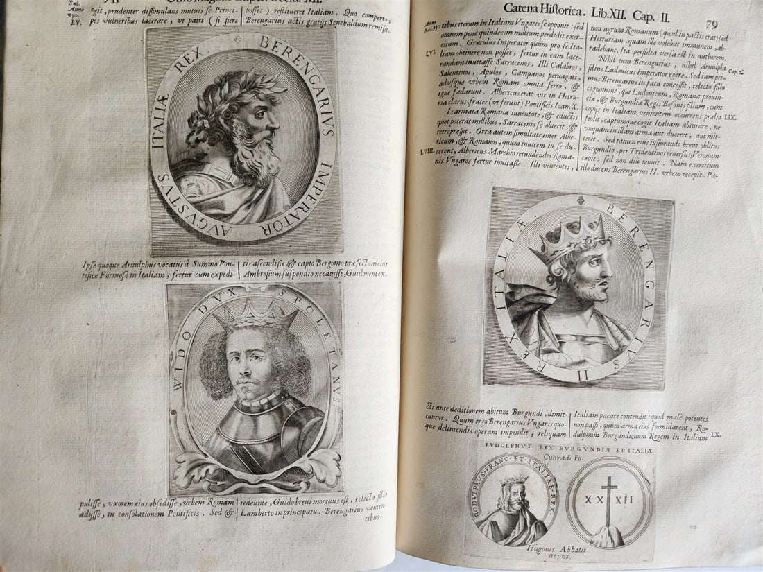 1673 SAXONY & BAVARIA HISTORY ILLUSTRATED FOLIO antique PIGSKIN BINDING - 17