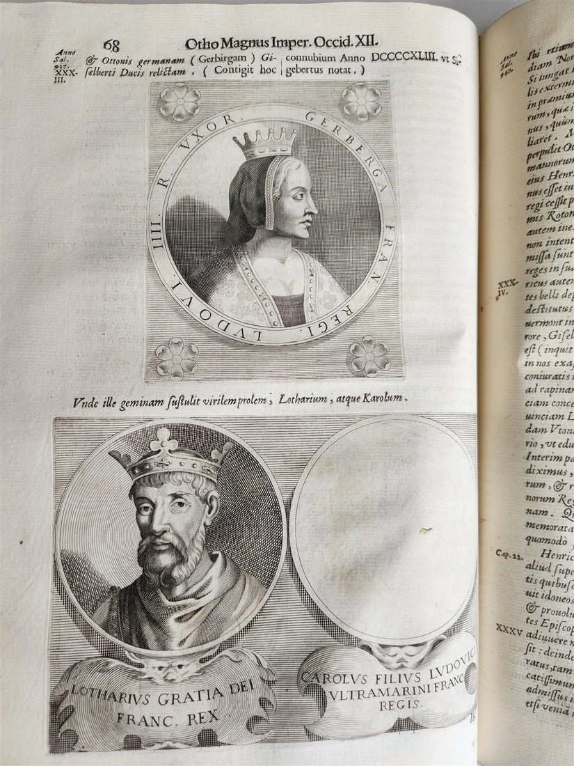 1673 SAXONY & BAVARIA HISTORY ILLUSTRATED FOLIO antique PIGSKIN BINDING - 19