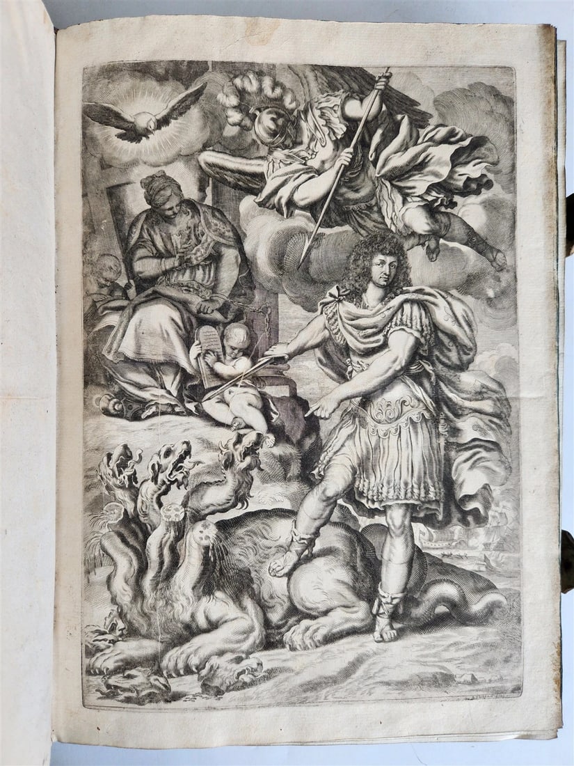 1673 SAXONY & BAVARIA HISTORY ILLUSTRATED FOLIO antique PIGSKIN BINDING: Title: 1673 SAXONY & BAVARIA HISTORY ILLUSTRATED FOLIO antique PIGSKIN BINDING Description: Aquila Saxonica, sub qua Imperatores Saxones ab Henrico Aucupe, usque ad Henricum Sanctum Occidentis Imperat