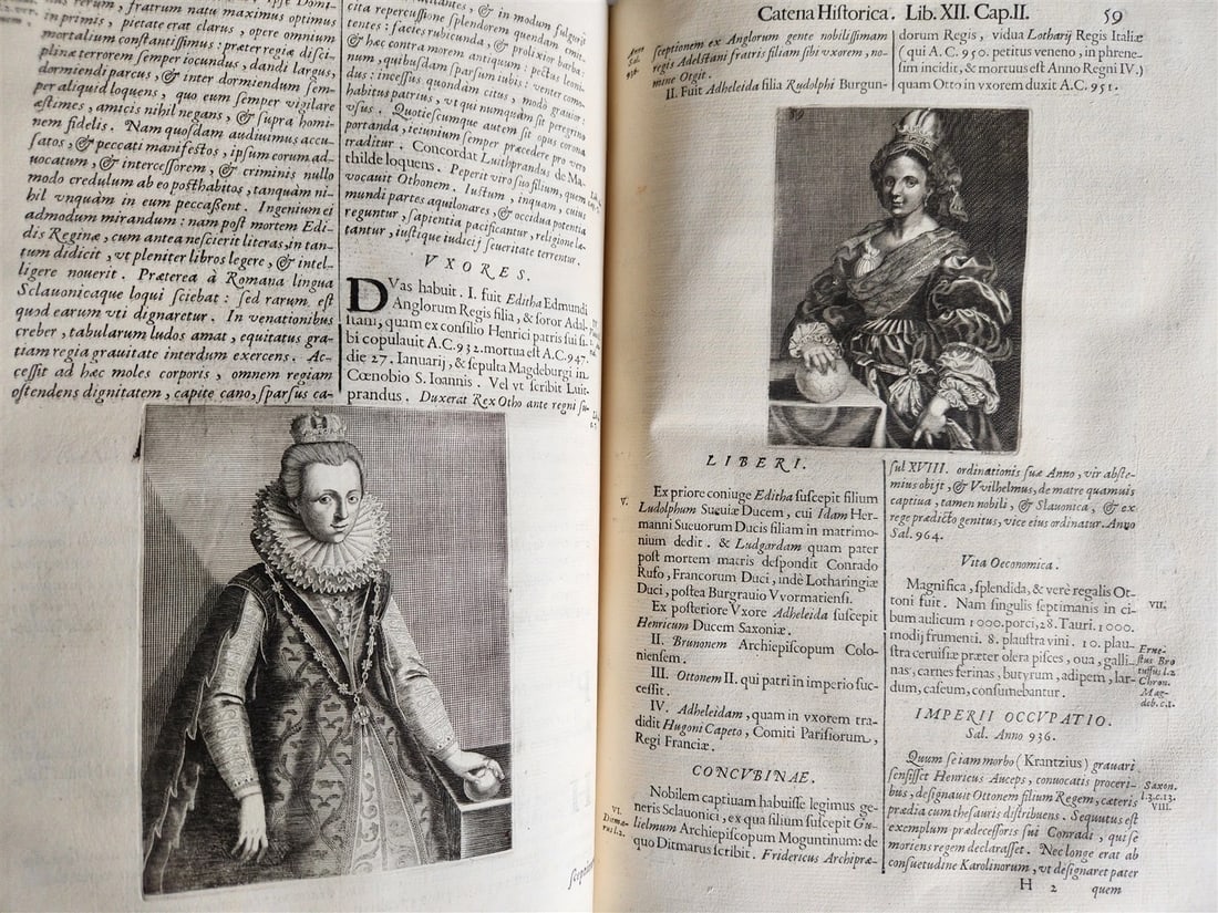 1673 SAXONY & BAVARIA HISTORY ILLUSTRATED FOLIO antique PIGSKIN BINDING - 20