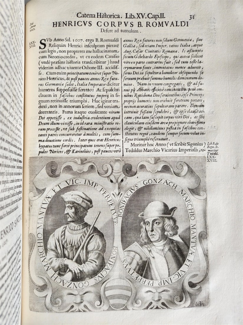1673 SAXONY & BAVARIA HISTORY ILLUSTRATED FOLIO antique PIGSKIN BINDING - 6