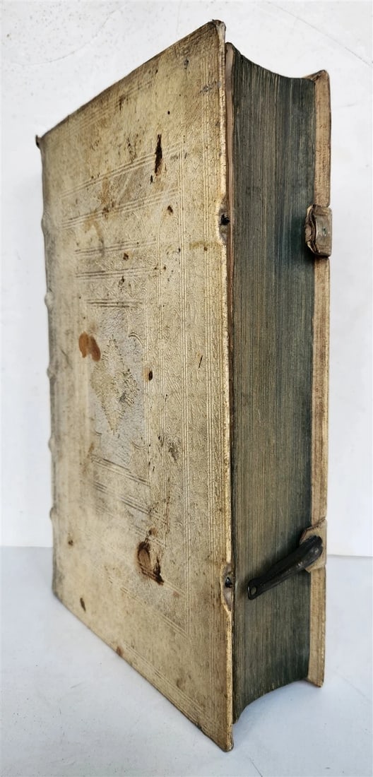 1700 SACRA de GENTIS HEBRAICAE GESTIS antique HAND TOOLED PIGSKIN BOUND FOLIO - 4