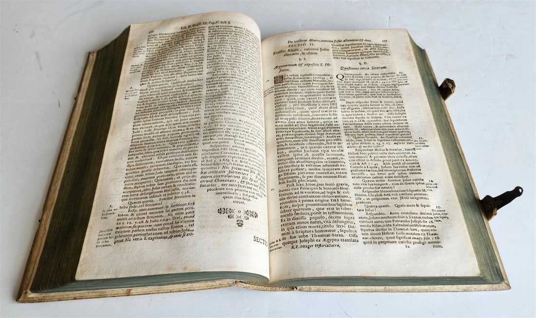 1700 SACRA de GENTIS HEBRAICAE GESTIS antique HAND TOOLED PIGSKIN BOUND FOLIO - 5