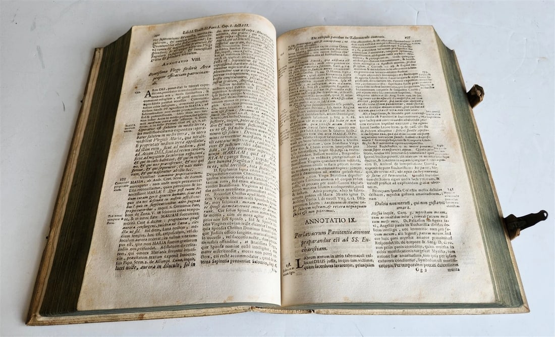 1700 SACRA de GENTIS HEBRAICAE GESTIS antique HAND TOOLED PIGSKIN BOUND FOLIO - 6