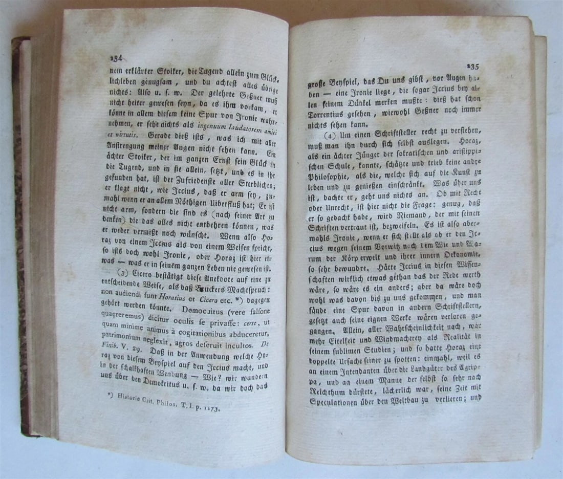 1801 HORACE WORKS in GERMAN antique - 5