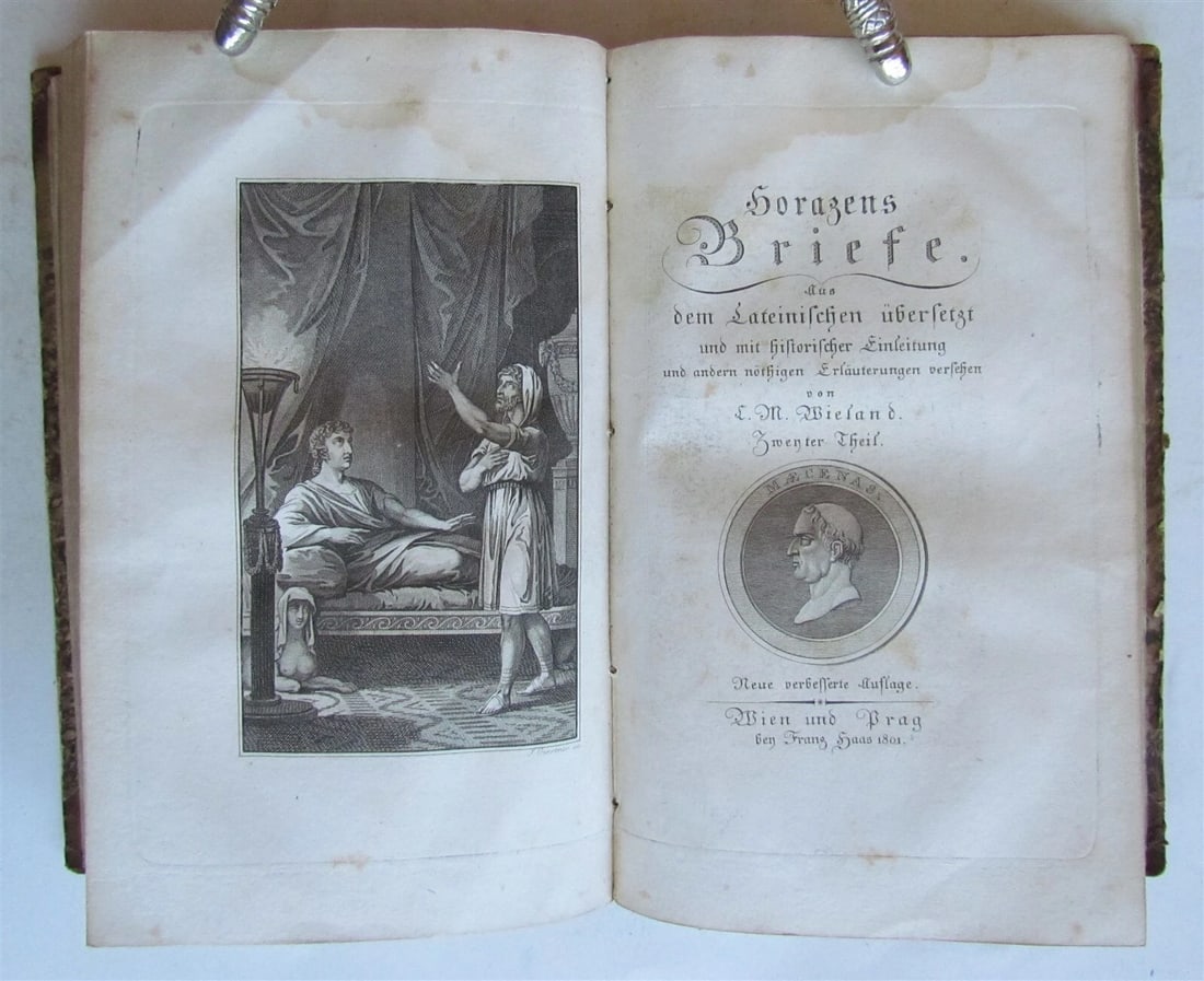 1801 HORACE WORKS in GERMAN antique - 7