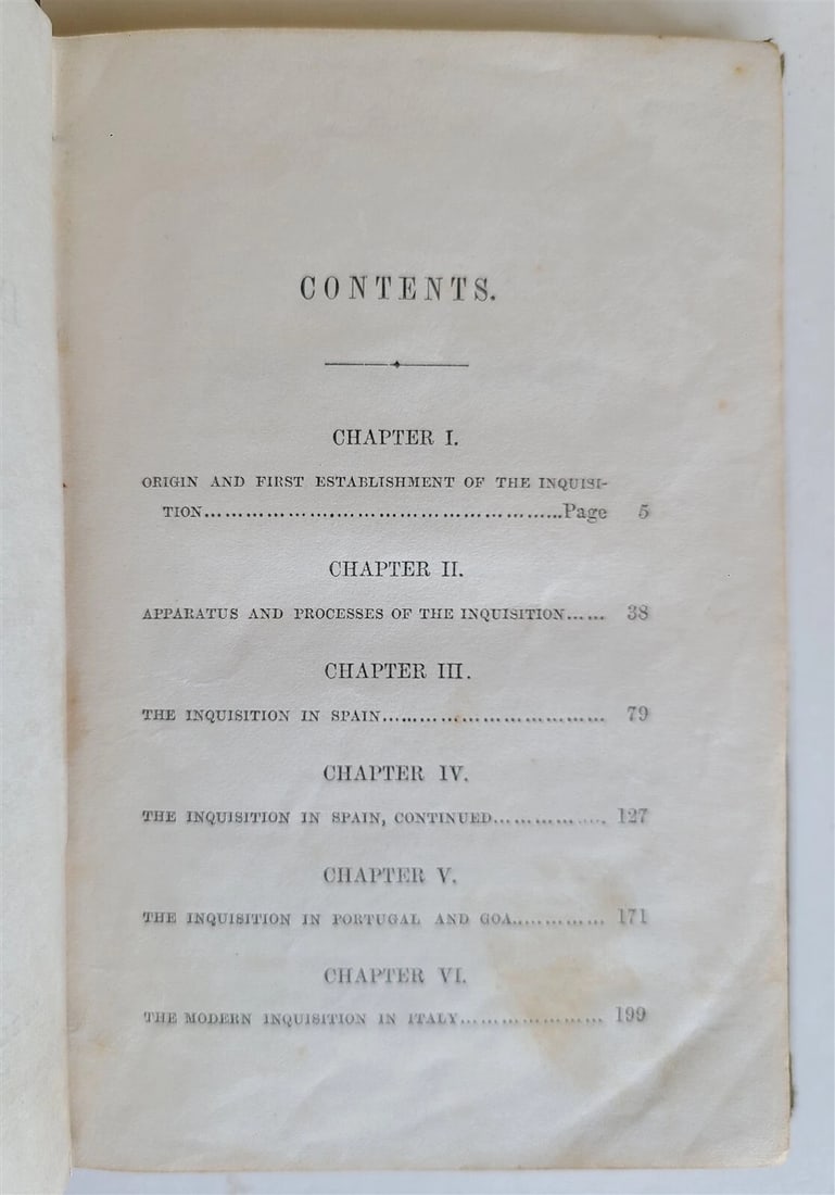 1856 INQUISITION in SPAIN & OTHER COUNTRIES antique AMERICAN EDITION - 4