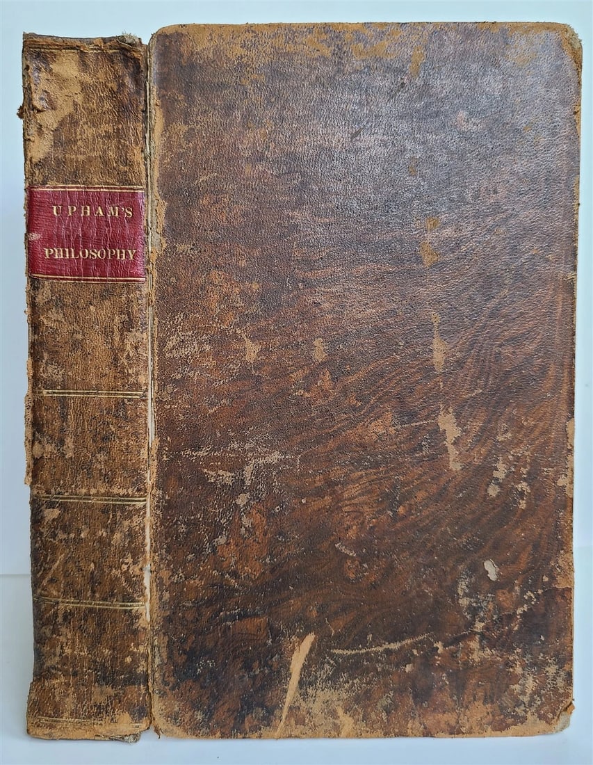 1832 ELEMENTS of MENTAL PHILOSOPHY by THOMAS UPHAM antique Boston - 2