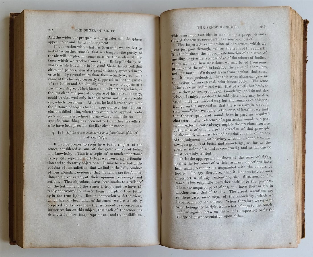 1832 ELEMENTS of MENTAL PHILOSOPHY by THOMAS UPHAM antique Boston - 5