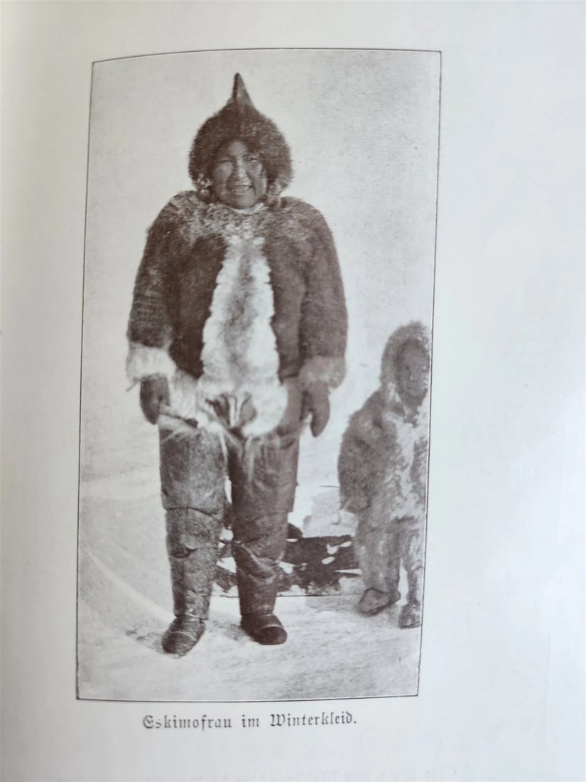 1910 DISCOVERY of NORTH POLE by ROBERT PEARY in GERMAN antique ILLUSTRATED - 15