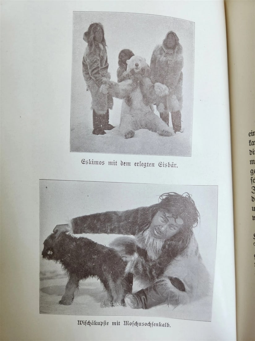 1910 DISCOVERY of NORTH POLE by ROBERT PEARY in GERMAN antique ILLUSTRATED - 17