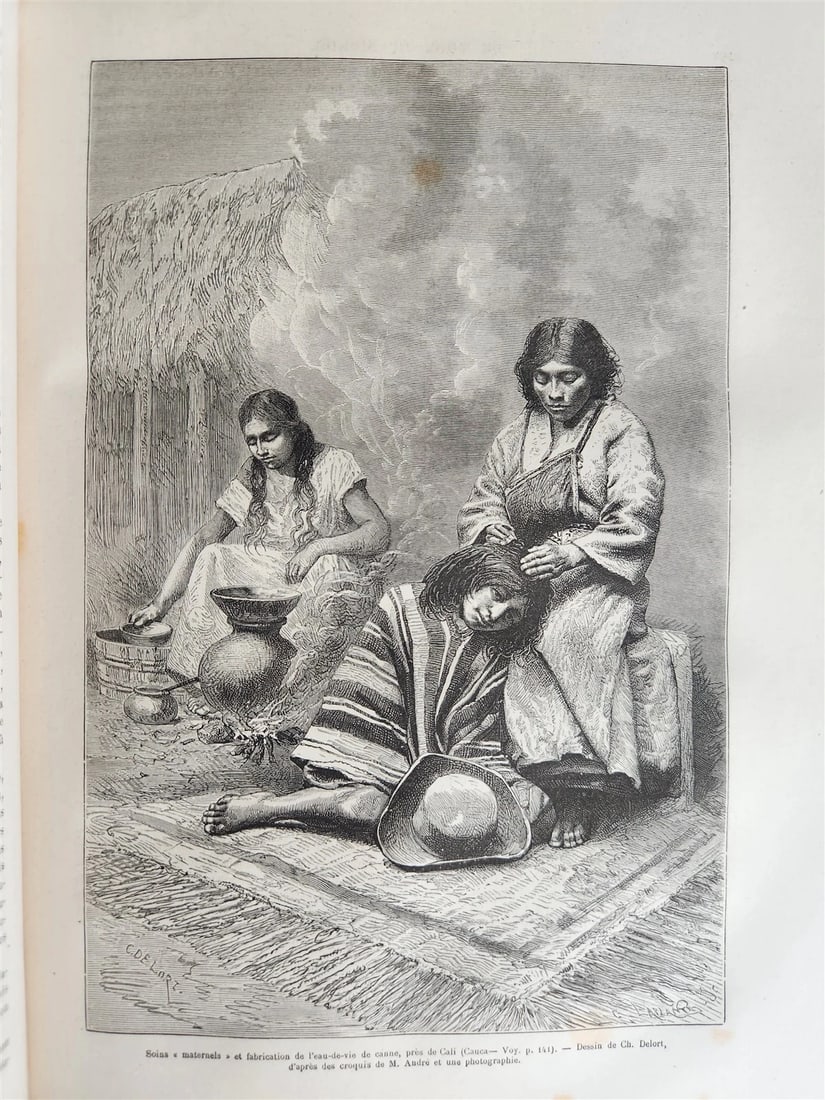 1879 HISTORY VOYAGES ILLUSTRATED antique UZBEKISTAN S.AMERICA MOROCCO NEW GUINEA - 17
