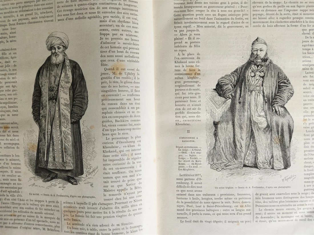 1879 HISTORY VOYAGES ILLUSTRATED antique UZBEKISTAN S.AMERICA MOROCCO NEW GUINEA - 6