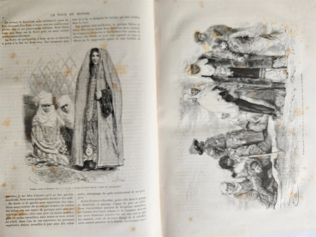 1879 HISTORY VOYAGES ILLUSTRATED antique UZBEKISTAN S.AMERICA MOROCCO NEW GUINEA - 7
