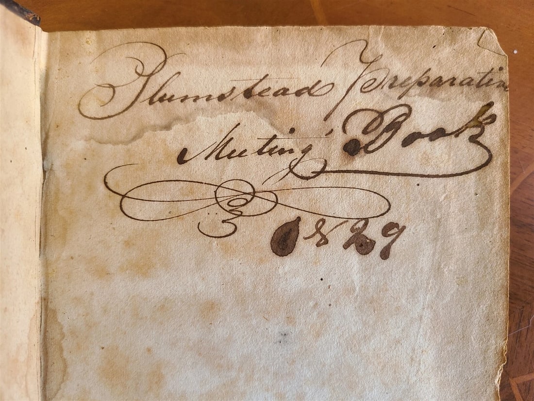 1829 QUAKERS General Causes in Yearly Meeting of Friends antique AMERICANA - 3