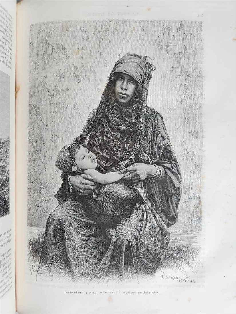 1882 HISTORY of VOYAGES ILLUSTRATED antique CAUCASUS VENEZUELA SYRIA BELGIUM - 10
