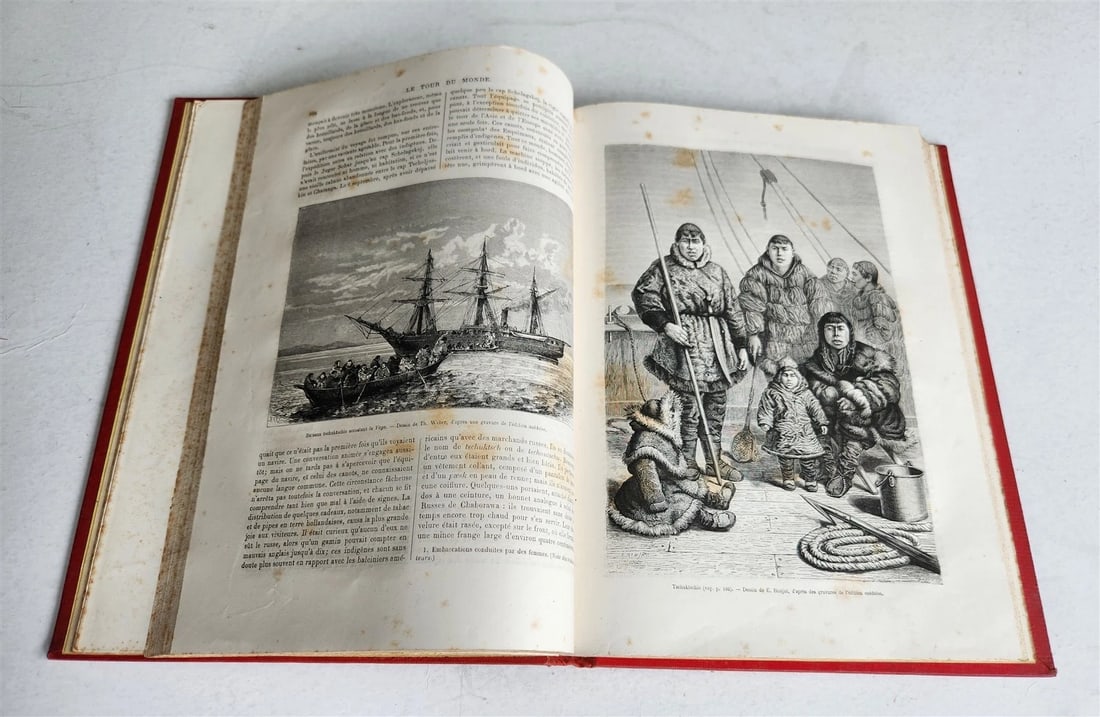 1882 HISTORY of VOYAGES ILLUSTRATED antique CAUCASUS VENEZUELA SYRIA BELGIUM - 14