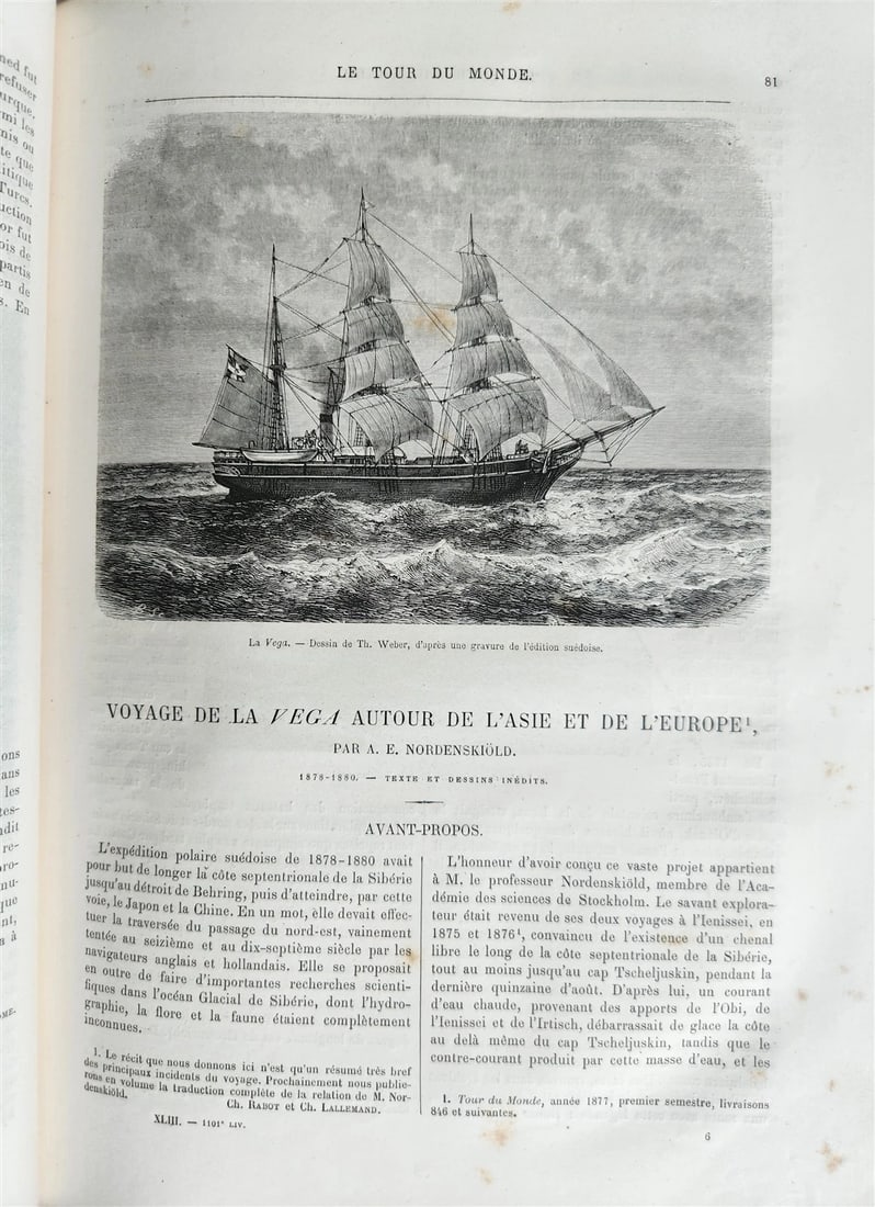 1882 HISTORY of VOYAGES ILLUSTRATED antique CAUCASUS VENEZUELA SYRIA BELGIUM - 16